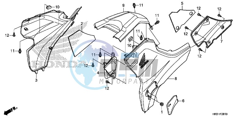 SIDE COVER/TANK COVER