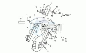 750 X Polizia - PA 2A Serie Polizia/PA 2A Serie drawing Front mudguard