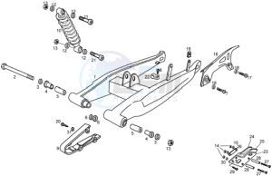 SMT 50 drawing Swing arm - Shock absorber