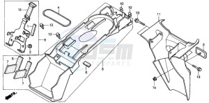 XL1000V VARADERO drawing REAR FENDER