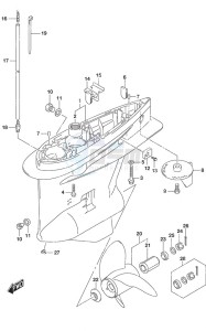 DF 150A drawing Gear Case