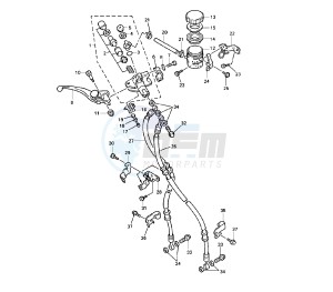 YZF SP 750 drawing FRONT MASTER CYLINDER