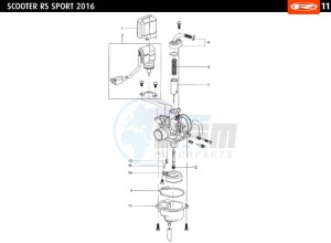 RS-SPORT-BLACK-FLUOR 50 drawing CARBURETTOR