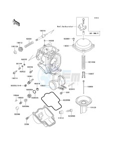 ZX 600E [ZX-6 NINJA ZZR 600] (E10-E13 E13 CAN ONLY) ZZR 600 drawing CARBURETOR PARTS