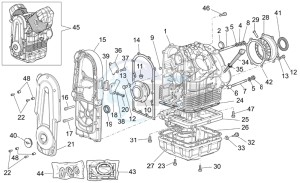 Breva V IE 1100 drawing Crank-case