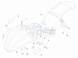 LX 50 4T-2V 25Kmh NL drawing Wheel housing - Mudguard