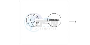 CB600F39 Spain - (SP / ST 25K) drawing CRANKCASE COVER SET PEARL COOL WHITE