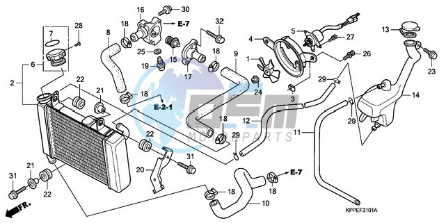 RADIATOR (CBR125RW7/RW9/RWA)