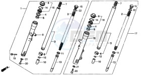 CMX250C REBEL drawing FRONT FORK