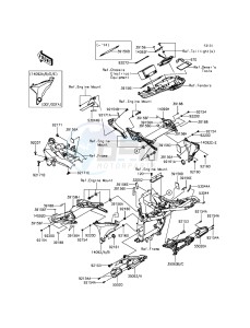 Z800 ABS ZR800DFF UF (UK FA) XX (EU ME A(FRICA) drawing Frame Fittings