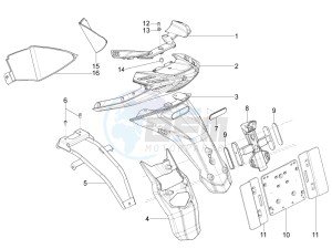 Typhoon 125 4T 2V E3 (NAFTA) drawing Rear cover - Splash guard