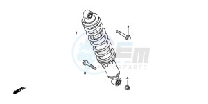 NSR50R drawing REAR CUSHION