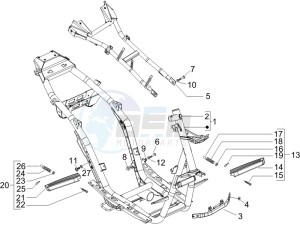 Runner 125 VX 4t SC drawing Frame bodywork