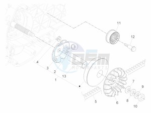 Beverly 300 ie ABS E4 (EMEA) drawing Driving pulley