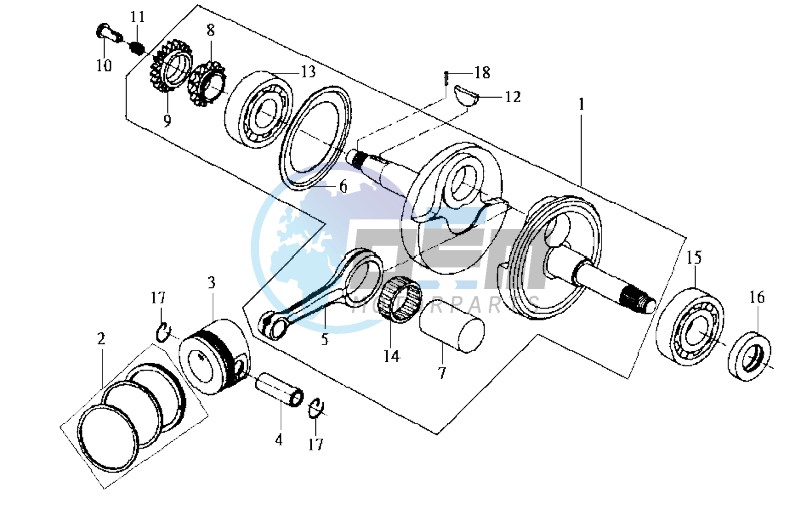 CRANKSHAFT / PISTON / PISTON RING