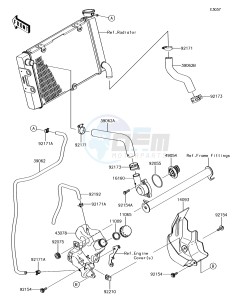 VULCAN S ABS EN650EHF XX (EU ME A(FRICA) drawing Water Pipe