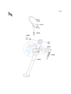 KL 250 D [KLR250] (D15-D19) [KLR250] drawing STAND-- S- -