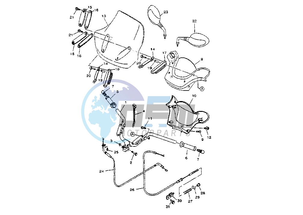 STEERING HANDLE -CABLE