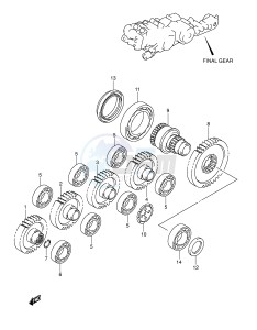 AN650 (E2) Burgman drawing FINAL GEAR (MODEL K3 K4)