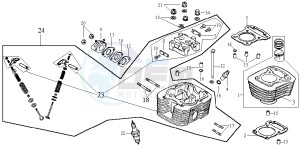 HUSKY 125 drawing CYLINDER / CYLINDER HEAD