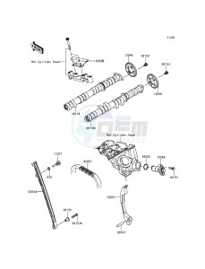 NINJA_ZX-6R ZX636EFF FR GB XX (EU ME A(FRICA) drawing Camshaft(s)/Tensioner