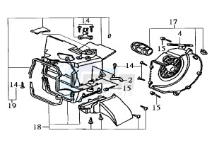 NEW DUKE - 125 cc drawing AIR SHROUD