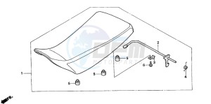 TRX350TM RANCHER drawing SEAT