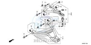 TRX420TED TRX420 Europe Direct - (ED) drawing FRONT ARM (2WD)