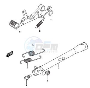 GSX-S125 drawing STAND