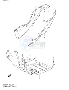 UC125 (E2) drawing LOWER LEG SHIELD