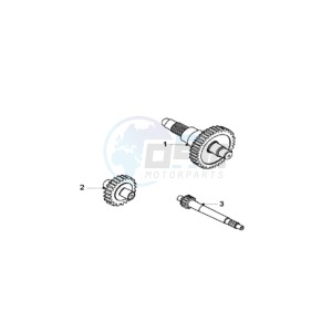 SAT 250 drawing DRIVE SHAFTS / KICKSTARTER