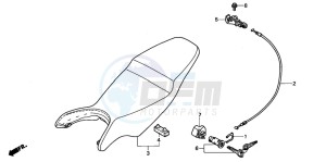 VFR800A drawing SEAT