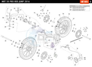 MRT-50-PRO-RED-JUMP drawing WHEELS - BRAKES