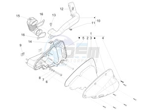 Liberty 125 4t ptt (SL) SL drawing Air filter