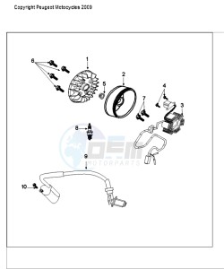 TWEET 50 V drawing IGNITION PART