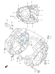 DR-Z250 (E24) drawing CRANKCASE