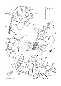 MT125 MT-125 (5D7L) drawing COWLING 1