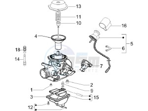 LX 125 4T E3 Vietnam drawing Carburetor components