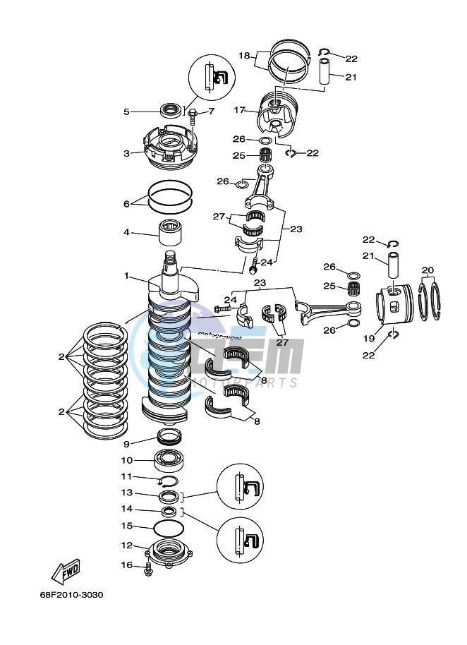 CRANKSHAFT--PISTON