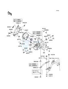 KVF750_4X4_EPS KVF750HCS EU drawing Headlight(s)