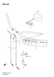 GSF650 (E21) Bandit drawing HANDLEBAR (GSF650SUL1 E21)