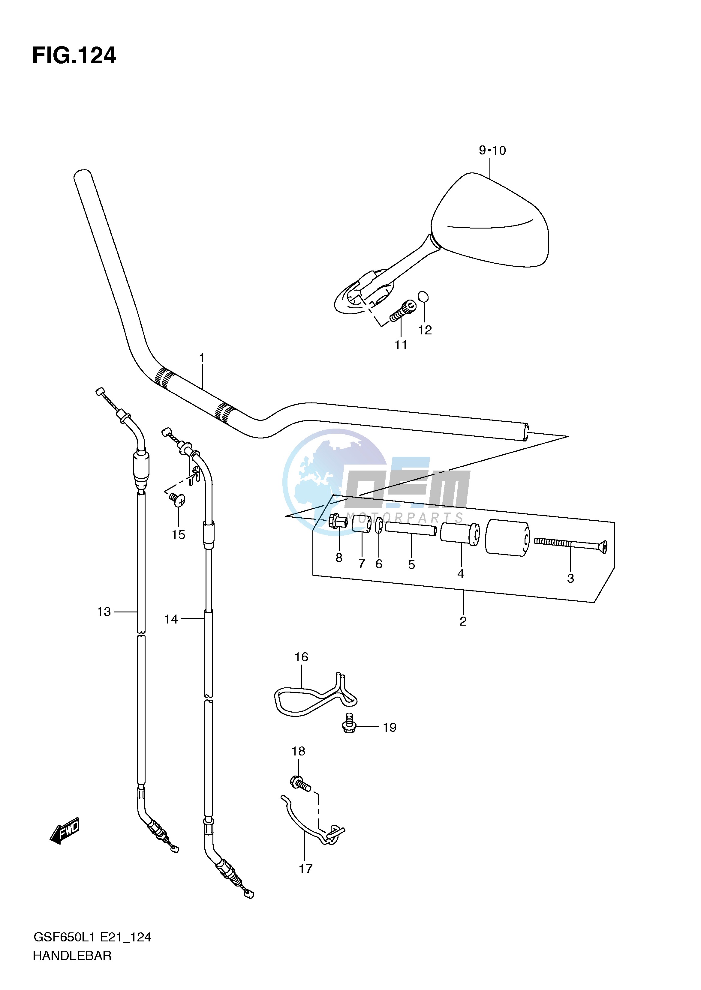 HANDLEBAR (GSF650SUL1 E21)