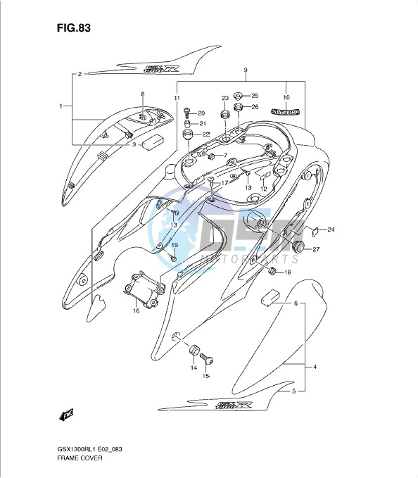 FRAME COVER (GSX1300RL1 E2)