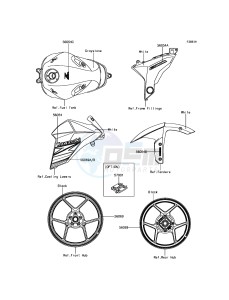 Z800 ABS ZR800BFF FR GB XX (EU ME A(FRICA) drawing Decals(White)