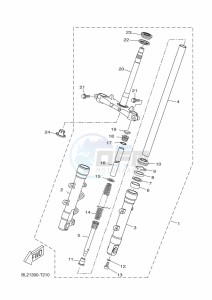 CZD300-A XMAX 300 (BGS2) drawing FRONT FORK