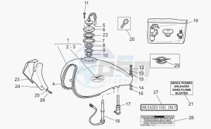 California 1100 EV PI Cat. Alum./Tit. PI Cat. drawing Fuel tank