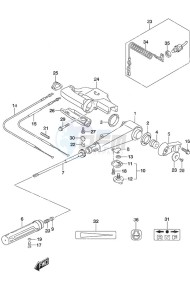 DF 25A drawing Tiller Handle