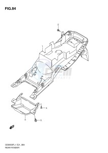 GSX650F (E21) Katana drawing REAR FENDER (GSX650FL1 E24)