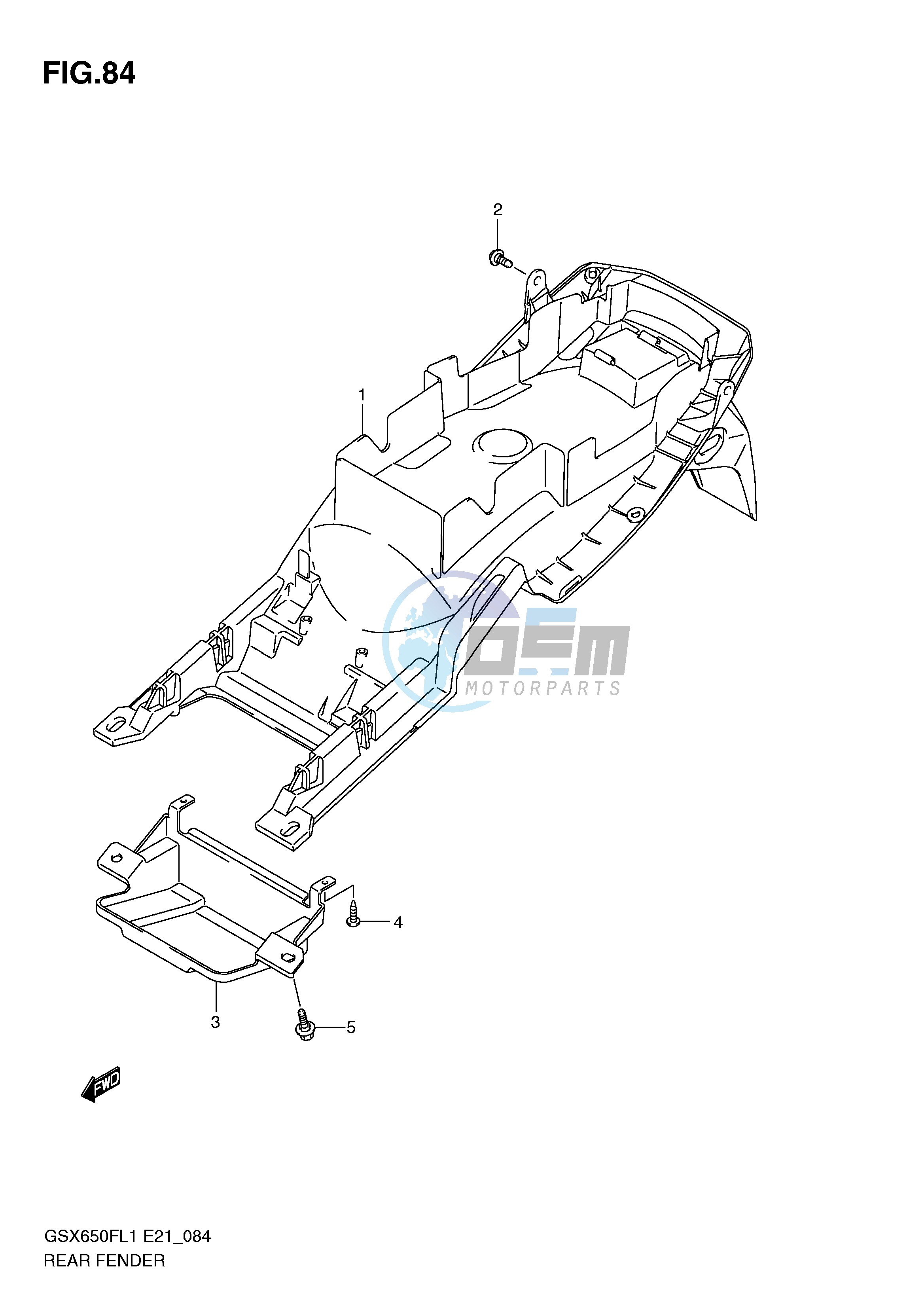 REAR FENDER (GSX650FL1 E24)