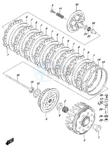 RM-Z250 drawing CLUTCH